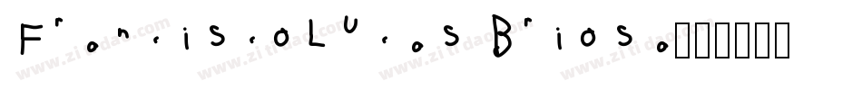 FranciscoLucas Briosa字体转换